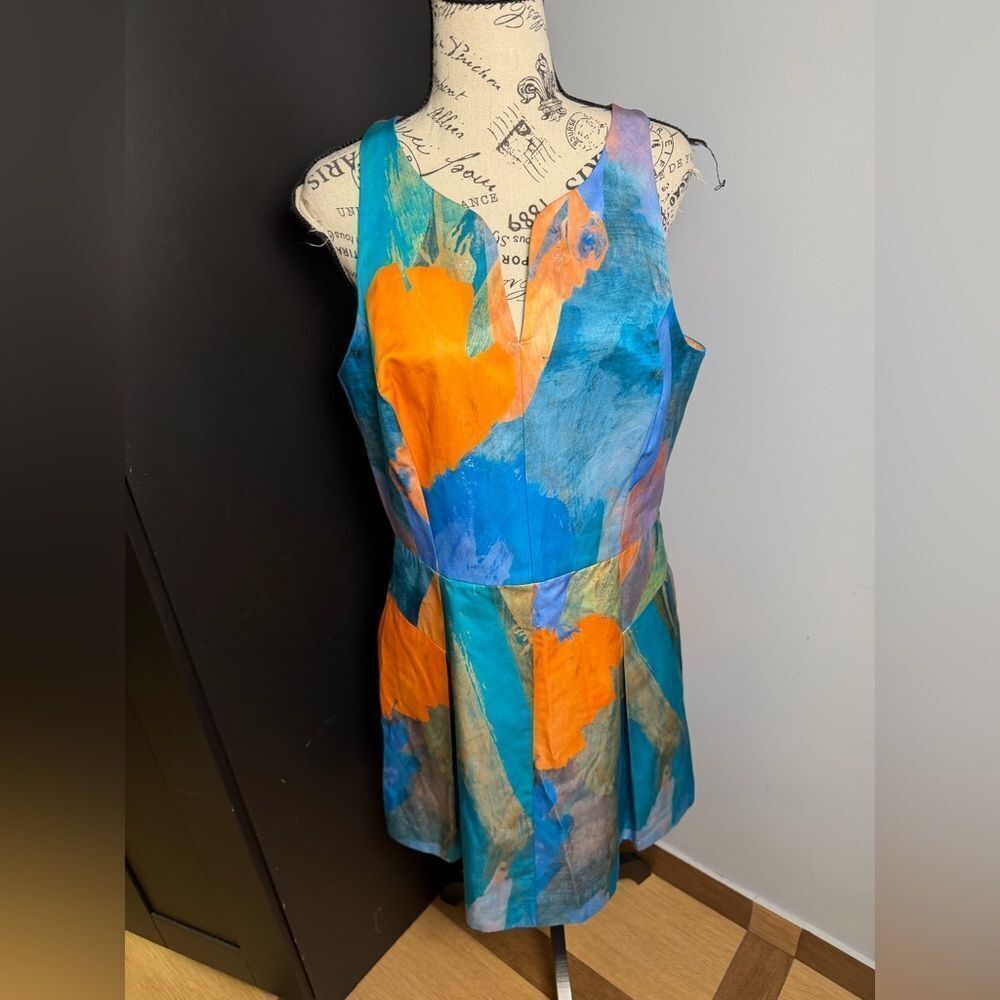 Milly Racerback cotton/silk Dress NWT Size 14